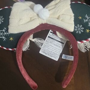 Tokyo Disney Festive Cream and Green Headband
